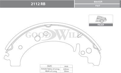 GoodWill 2112 RB - Əyləc Başlığı Dəsti furqanavto.az