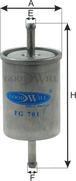 GoodWill FG 701 - Yanacaq filtri furqanavto.az