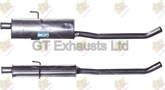 GT Exhausts GCN365 - Orta Səsboğucu furqanavto.az