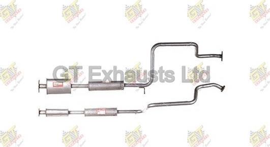 GT Exhausts GDN456 - Orta Səsboğucu furqanavto.az