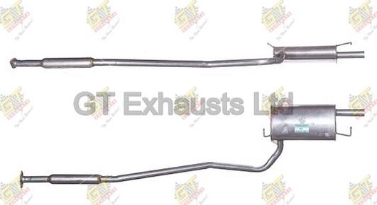 GT Exhausts GTY517 - Son səsboğucu furqanavto.az