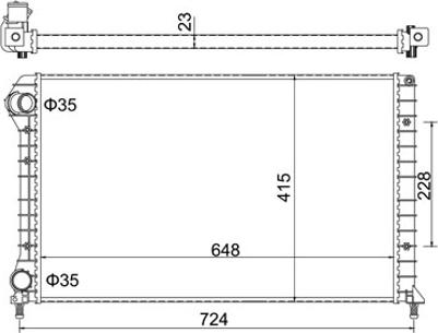 Hart 604 940 - Radiator, mühərrikin soyudulması furqanavto.az