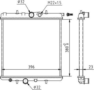 Hart 605 912 - Radiator, mühərrikin soyudulması furqanavto.az