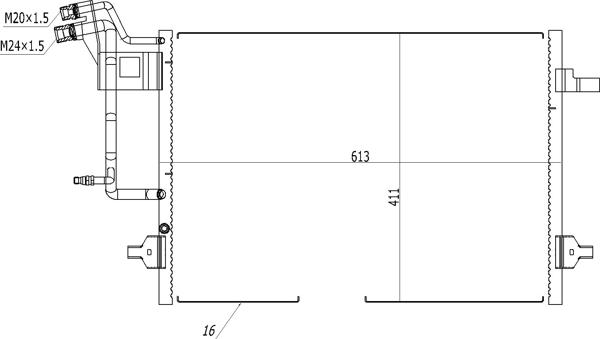 Hart 605 747 - Kondenser, kondisioner furqanavto.az