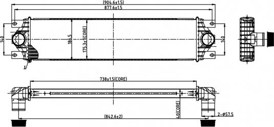 Hart 606 480 - Intercooler, şarj cihazı furqanavto.az