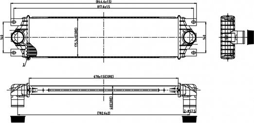 Hart 606 481 - Intercooler, şarj cihazı furqanavto.az