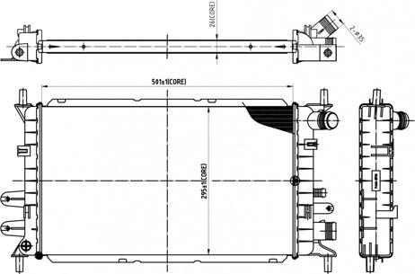 Hart 606 525 - Radiator, mühərrikin soyudulması furqanavto.az