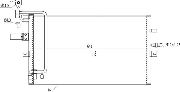 Hart 606 164 - Kondenser, kondisioner furqanavto.az