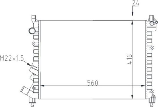 Hart 600 506 - Radiator, mühərrikin soyudulması furqanavto.az