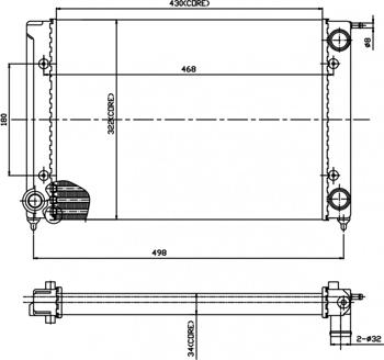 Hart 600 146 - Radiator, mühərrikin soyudulması furqanavto.az