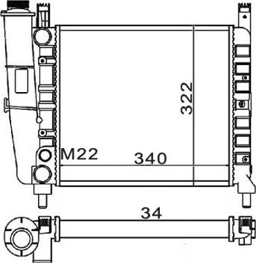 Hart 600 226 - Radiator, mühərrikin soyudulması furqanavto.az