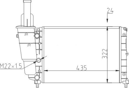 Hart 600 272 - Radiator, mühərrikin soyudulması furqanavto.az