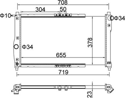 Hart 600 711 - Radiator, mühərrikin soyudulması furqanavto.az