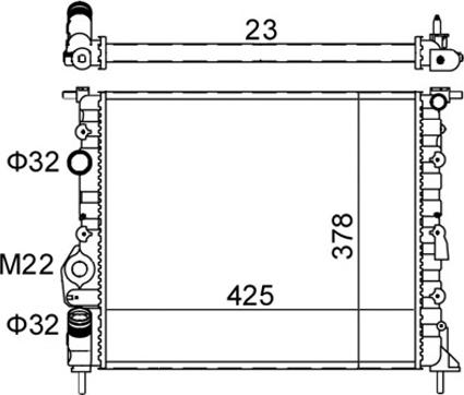 Hart 601 382 - Radiator, mühərrikin soyudulması furqanavto.az