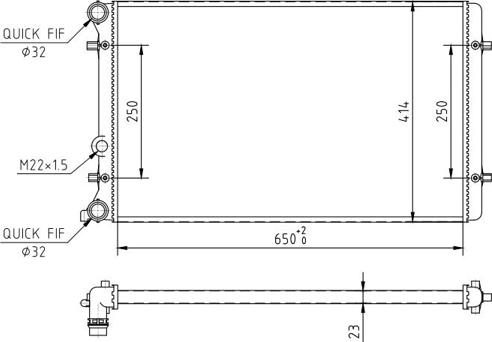 Hart 601 387 - Radiator, mühərrikin soyudulması furqanavto.az