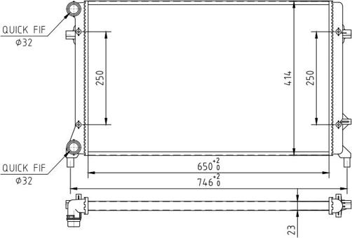 Hart 608 017 - Radiator, mühərrikin soyudulması furqanavto.az