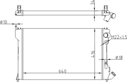 Hart 608 301 - Radiator, mühərrikin soyudulması furqanavto.az