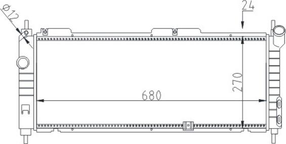 Hart 602 105 - Radiator, mühərrikin soyudulması furqanavto.az