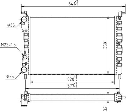 Hart 607 408 - Radiator, mühərrikin soyudulması furqanavto.az