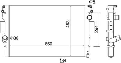 Hart 614 517 - Radiator, mühərrikin soyudulması furqanavto.az