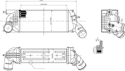 Hart 614 068 - Intercooler, şarj cihazı furqanavto.az