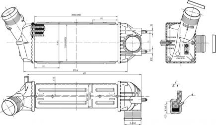 Hart 614 016 - Intercooler, şarj cihazı furqanavto.az