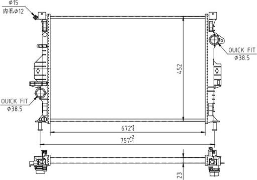 Hart 616 610 - Radiator, mühərrikin soyudulması furqanavto.az