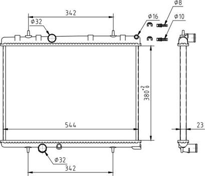 Hart 610 251 - Radiator, mühərrikin soyudulması furqanavto.az