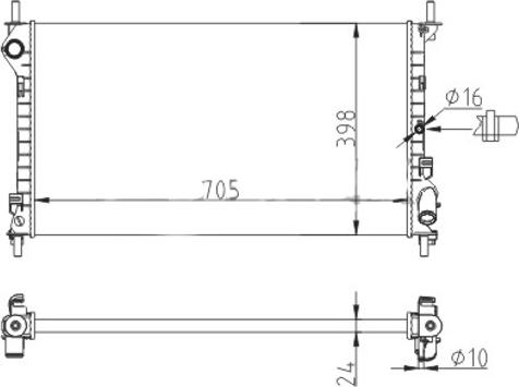 Hart 611 942 - Radiator, mühərrikin soyudulması furqanavto.az