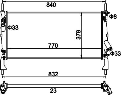 Hart 611 922 - Radiator, mühərrikin soyudulması furqanavto.az