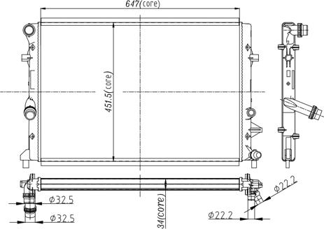 Hart 611 169 - Radiator, mühərrikin soyudulması furqanavto.az