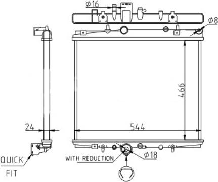 Hart 611 187 - Radiator, mühərrikin soyudulması furqanavto.az