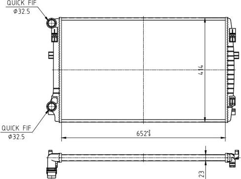 Hart 618 611 - Radiator, mühərrikin soyudulması furqanavto.az