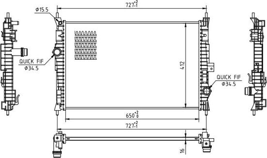 Hart 618 144 - Radiator, mühərrikin soyudulması furqanavto.az