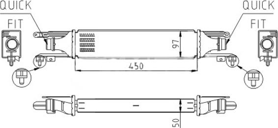 Hart 613 035 - Intercooler, şarj cihazı furqanavto.az