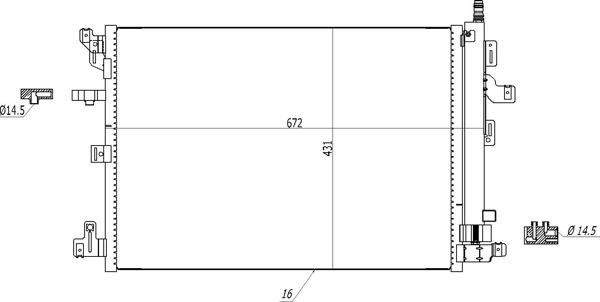 Hart 613 029 - Kondenser, kondisioner furqanavto.az