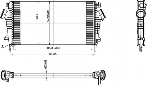 Hart 612 538 - Intercooler, şarj cihazı furqanavto.az