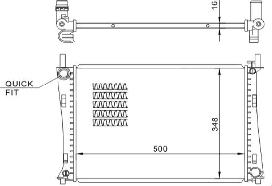 Hart 612 328 - Radiator, mühərrikin soyudulması furqanavto.az