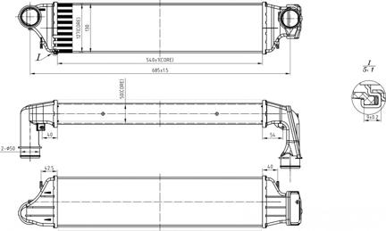 Hart 612 719 - Intercooler, şarj cihazı furqanavto.az