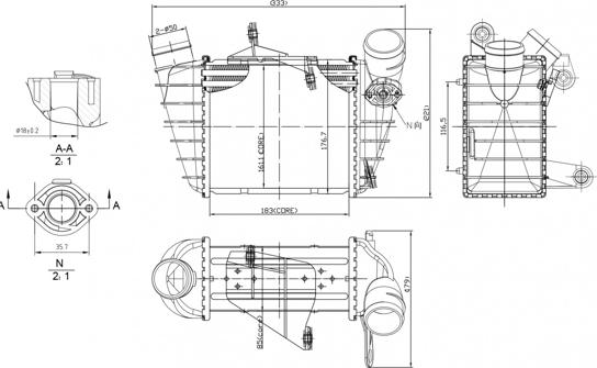 Hart 630 315 - Intercooler, şarj cihazı furqanavto.az