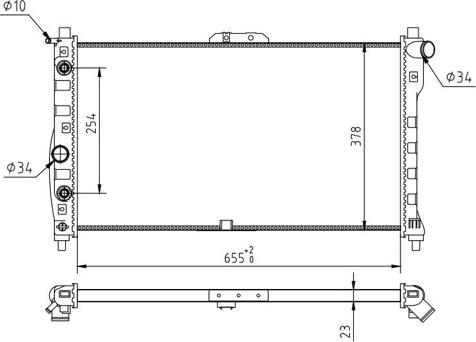 Hart 637 215 - Radiator, mühərrikin soyudulması furqanavto.az