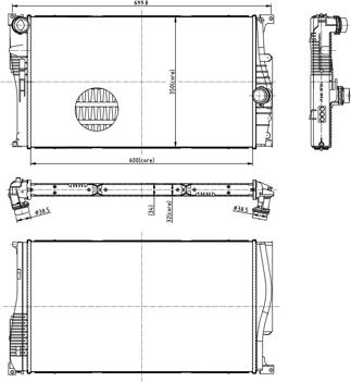Hart 620 041 - Radiator, mühərrikin soyudulması furqanavto.az