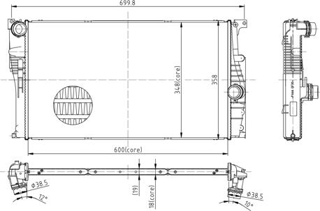 Hart 620 332 - Radiator, mühərrikin soyudulması furqanavto.az