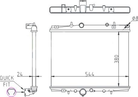 Hart 620 258 - Radiator, mühərrikin soyudulması furqanavto.az