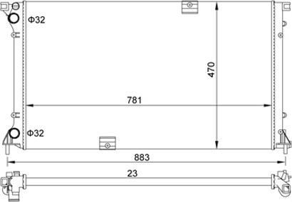 Hart 620 268 - Radiator, mühərrikin soyudulması furqanavto.az