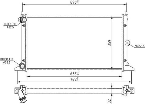 Hart 620 267 - Radiator, mühərrikin soyudulması furqanavto.az