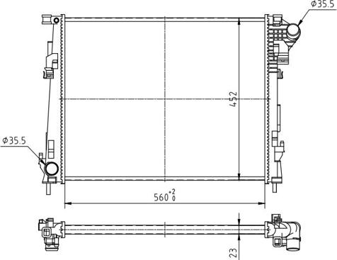 Hart 620 238 - Radiator, mühərrikin soyudulması furqanavto.az