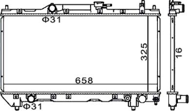 Hart 620 273 - Radiator, mühərrikin soyudulması furqanavto.az