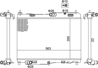 Hart 620 782 - Radiator, mühərrikin soyudulması www.furqanavto.az