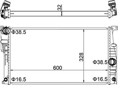 Hart 623 439 - Radiator, mühərrikin soyudulması furqanavto.az